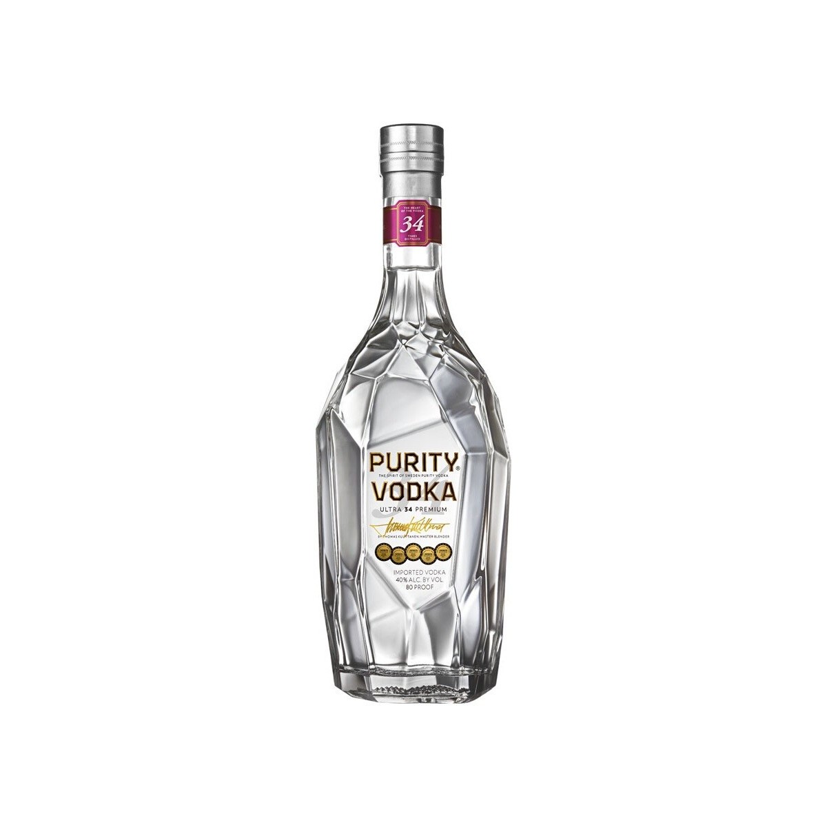 Purity Vodka Ultra 34 Premium (Пьюріті горілка Ультра 34 Преміум) 40% 1.75л