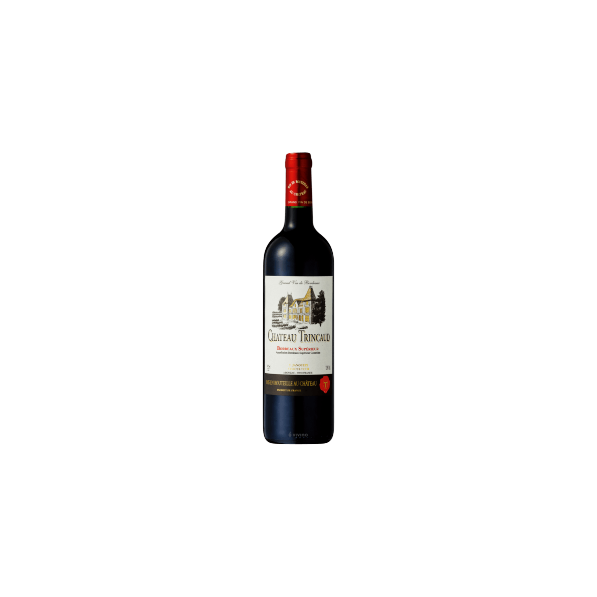 Ch.Trincaud AOC Bordeaux Superieur 2017 (Шато Транку чер сухе) 13% 0.75л